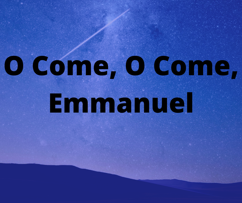 Christmas Hymns, Title slide O Come, O Come, Emmanuel
